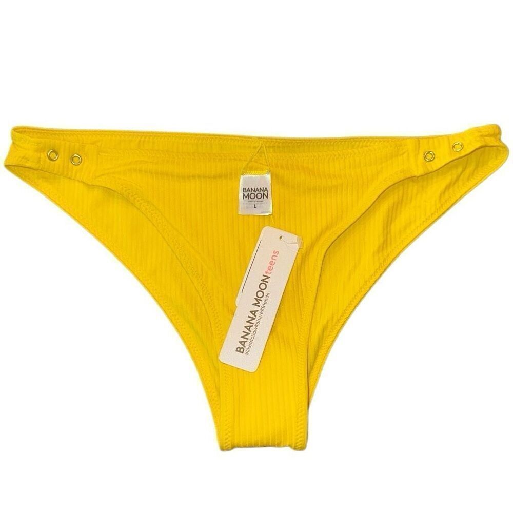 Banana Moon Teen sz L high leg sexy “Jana Sunrib” bottom swim cheeky bikini yell